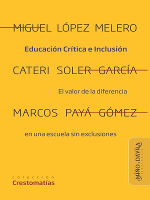 cover image of Educación Crítica e Inclusión